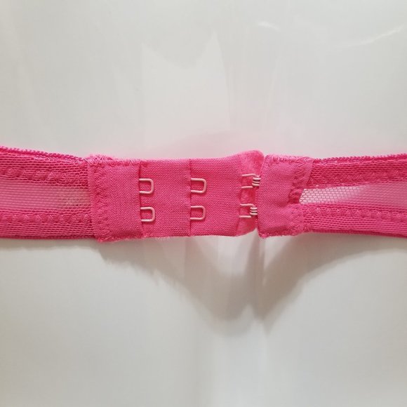 Xhilaration bra 34A Push-Up metallic floral lace sheer wings j hook convertible - Picture 11 of 14